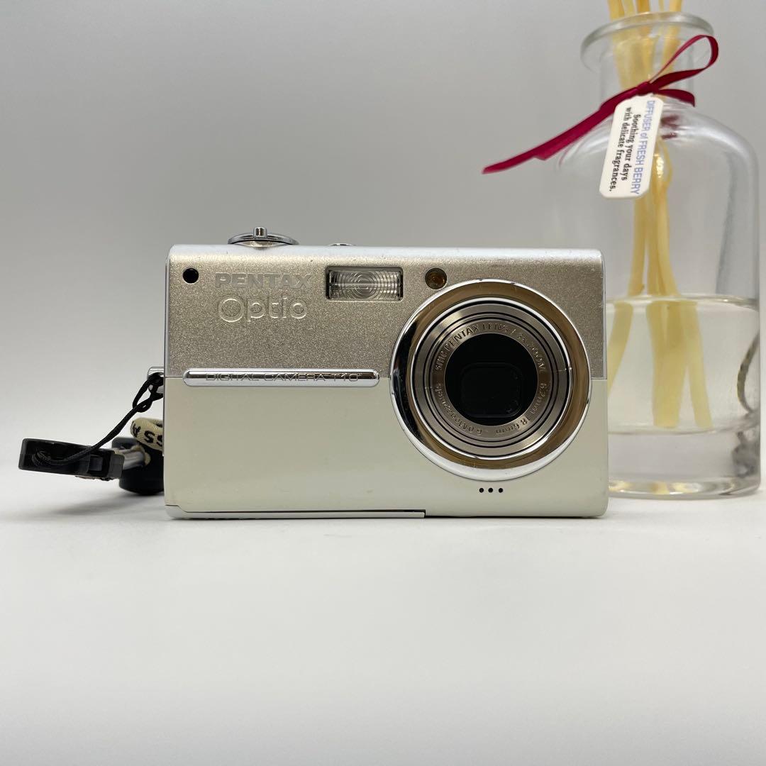 動作確認済✨PENTAX Optio T10✨スマホ転送OK ツートンカラー♪