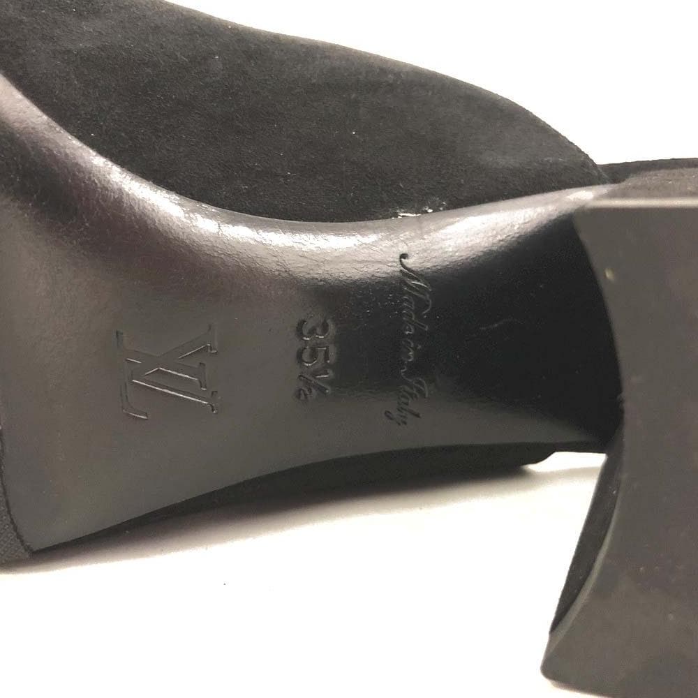 お買い得 美品 ルイヴィトン エッセンシャルV スエード オープントゥ サンダル