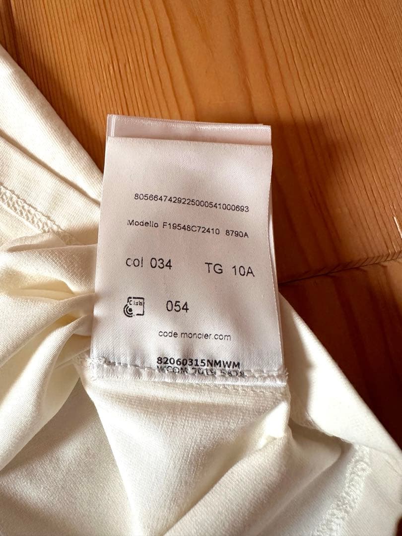 新品✨国内正規品 MONCLERモンクレール 子供 kids Tシャツ 白140