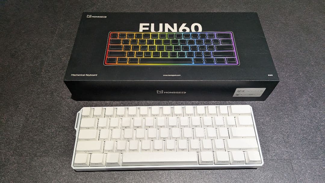 MonsGeek FUN60 Ultra SP メカニカルキーボードWhite