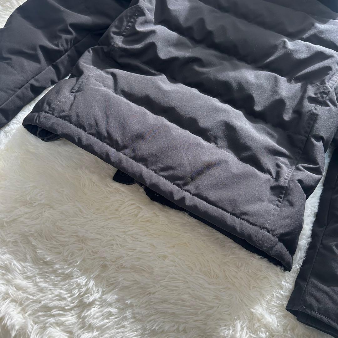 ダントン DANTON ダウンジャケット ファー フード ブラック S