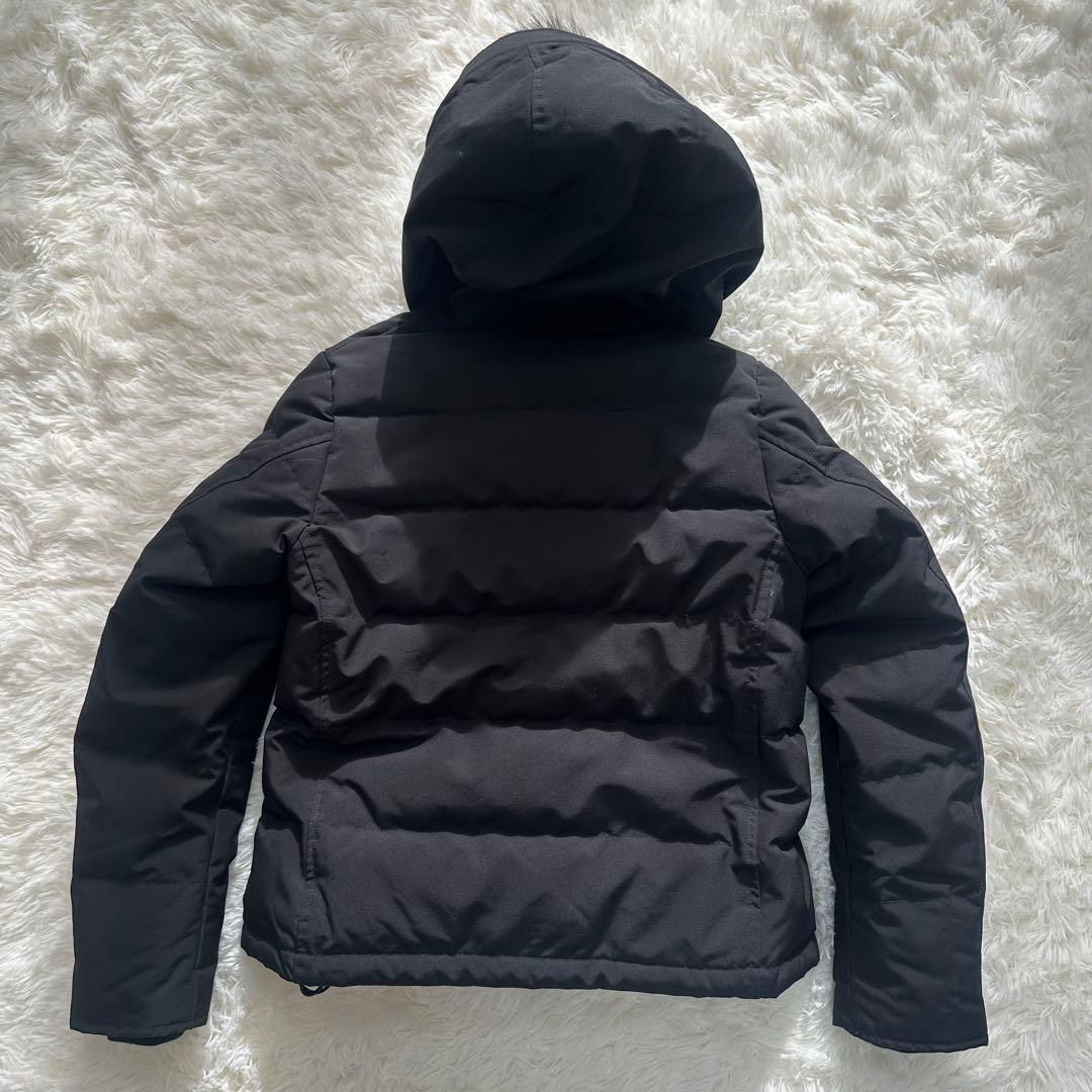 ダントン DANTON ダウンジャケット ファー フード ブラック S