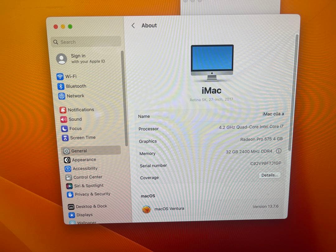 iMac Retina 5K 27インチ 2017年モデル ジャンク