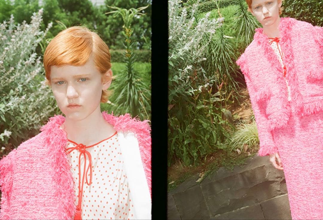 新品 leur logette ドットジャガードブラウス