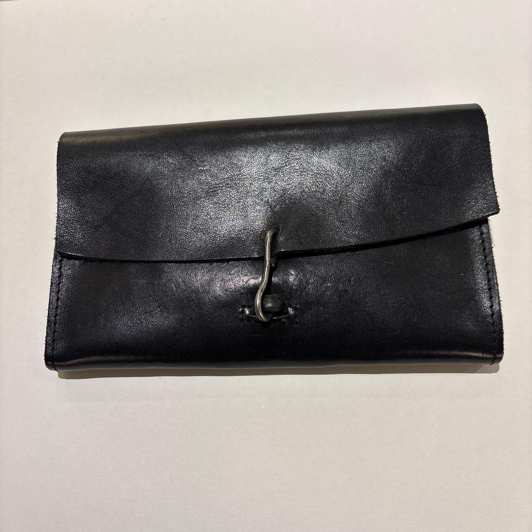 アレクサンダーマナミ　 ブラック革財布 ALEKSANDR MANAMIS