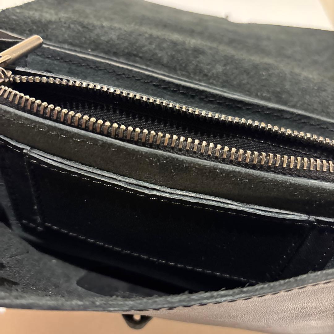 アレクサンダーマナミ　 ブラック革財布 ALEKSANDR MANAMIS