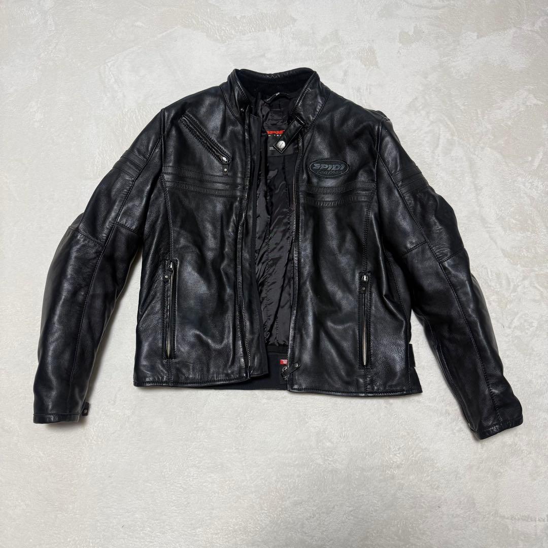 美品　SPIDI レザージャケット ライダース ブラック 黒 M