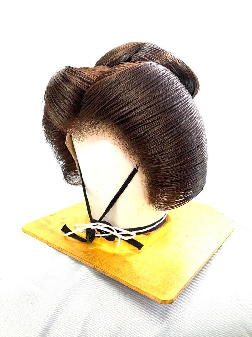 今西、Ｍサイズ、中古舞踊かつら、日本髪かつら、大衆演劇かつら、ケース付き