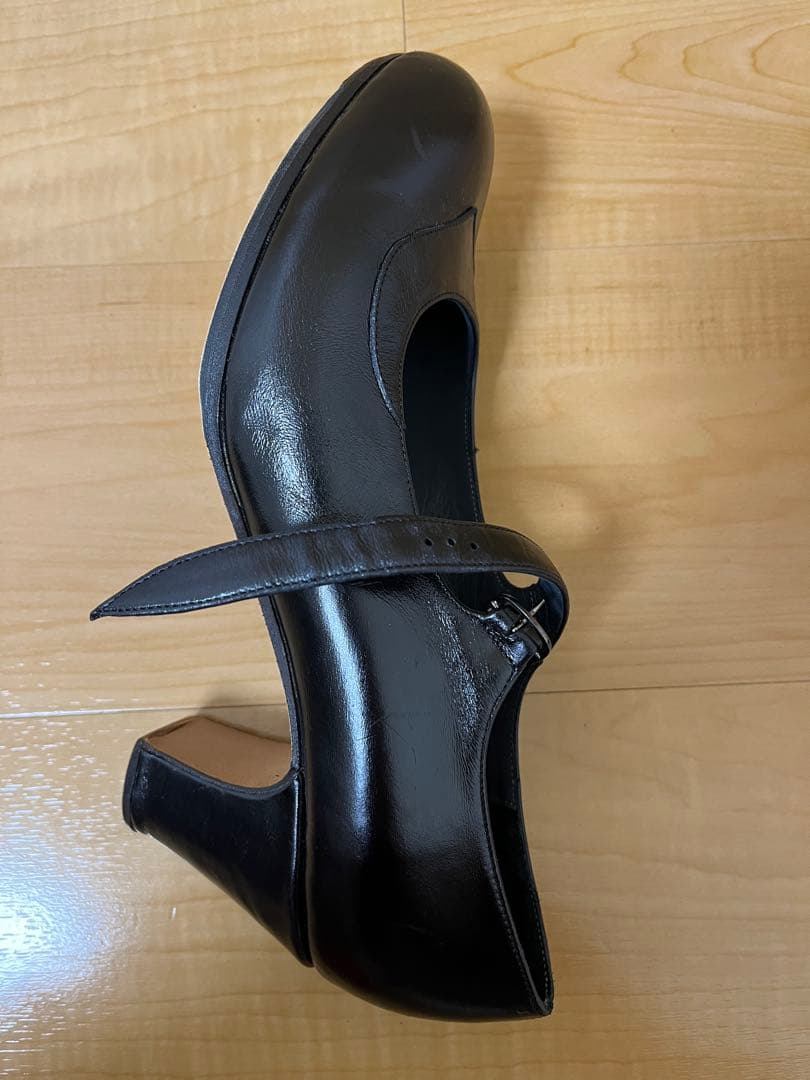 黒革 フラメンコシューズ ドンフラメンコ 39 ½サイズ