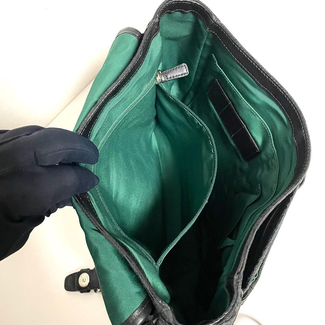 COACH コーチ メッセンジャーバッグ フラップ式 斜め掛け 70283 黒