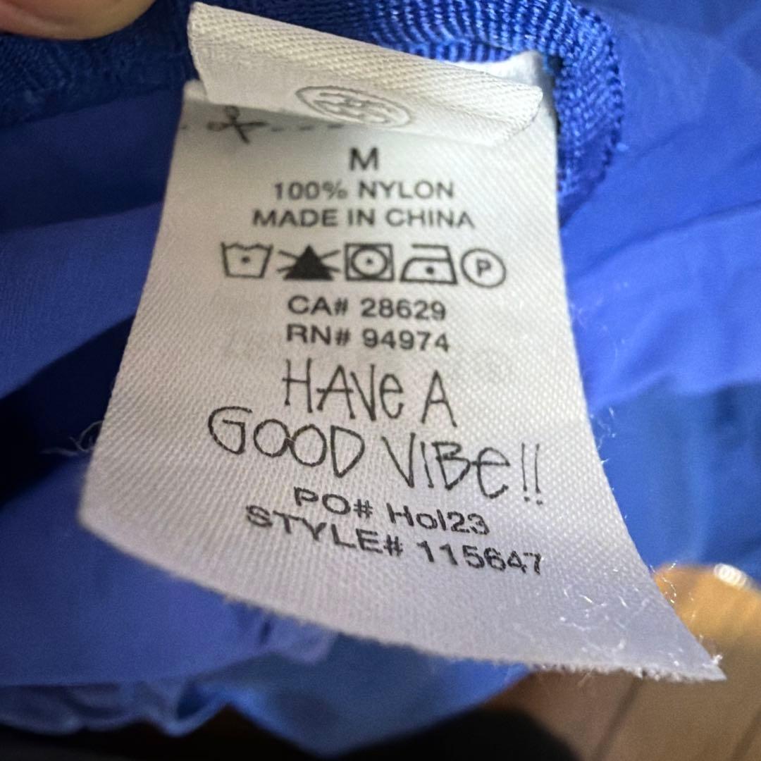 Stüssy 青 ナイロンジャケット Mサイズ