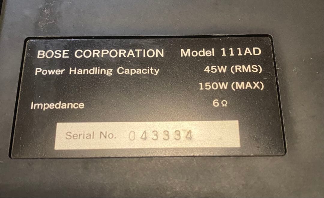 Bose スピーカー111AD セット