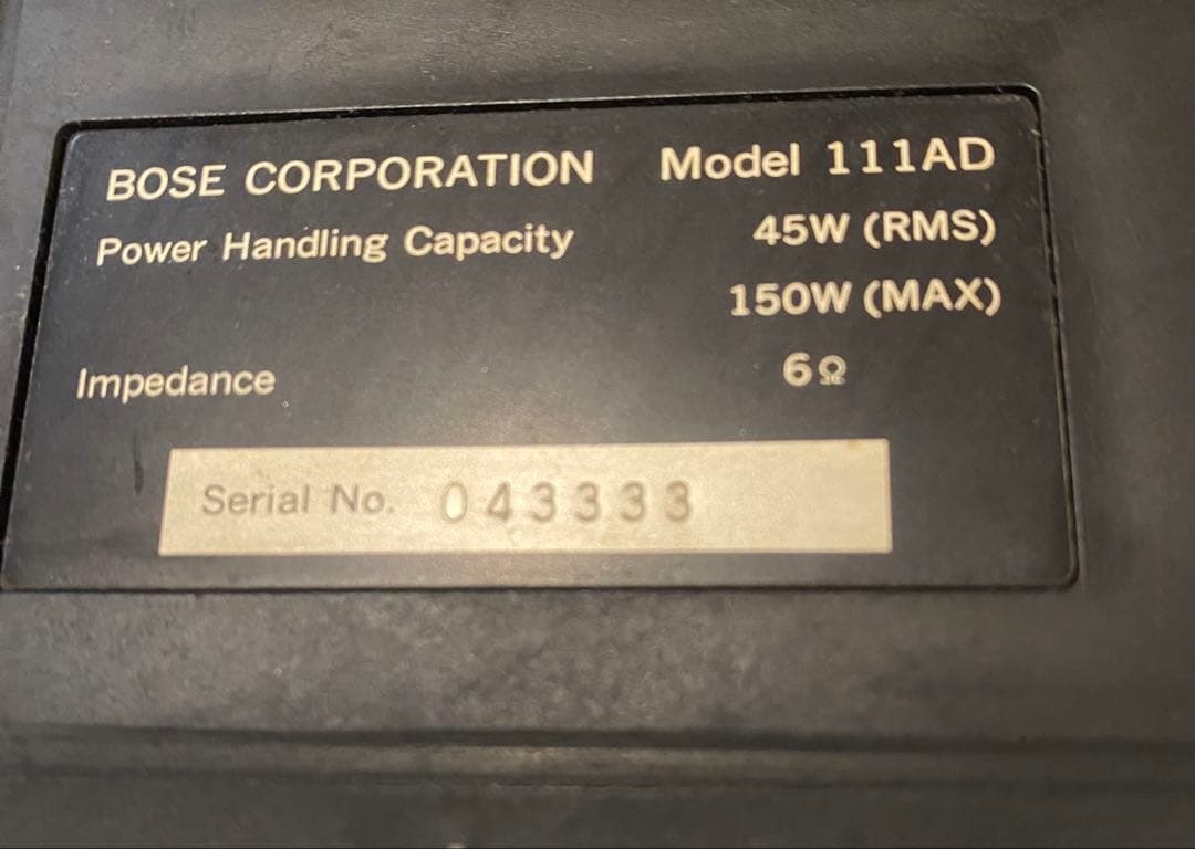 Bose スピーカー111AD セット