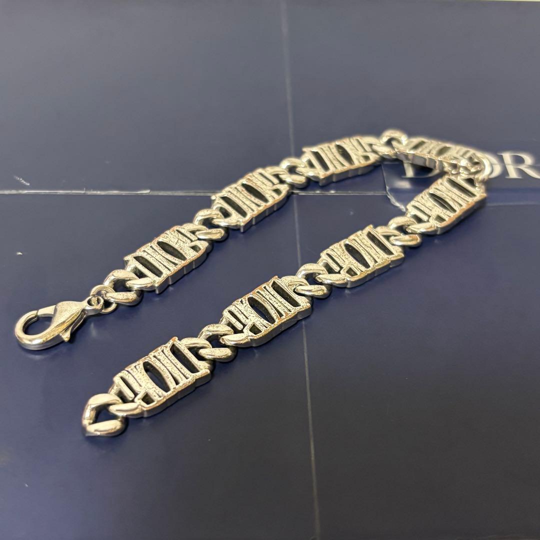 DIOR × STUSSY ディオール ステューシー ロゴ チェーンリンクブレス