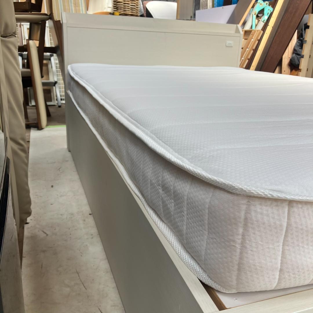 【福岡市限定】ニトリ NITORI 収納付き セミダブルベッド 配送組立無料♬