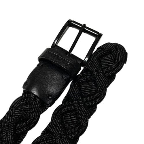 極美品 COOTIE RAZA メッシュベルト ブラック L 留め具 真鍮 牛革