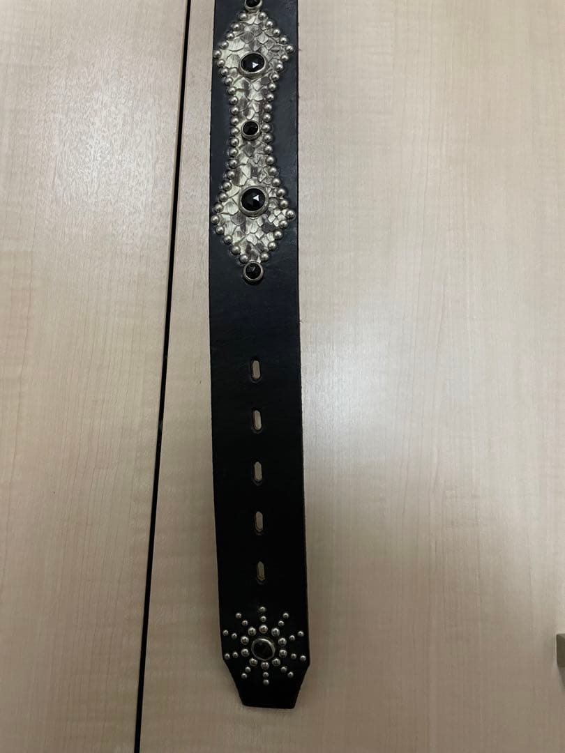 【最終価格】HTC RATS レザー ベルト スタッズ ピーナッツ コラボ