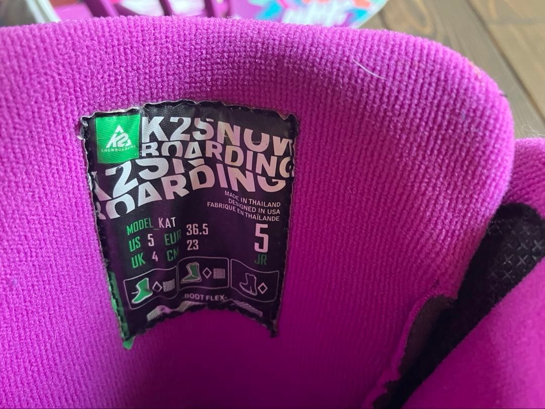 K2スノーボード 120cm ビンディング　ブーツ　袋付き　美品
