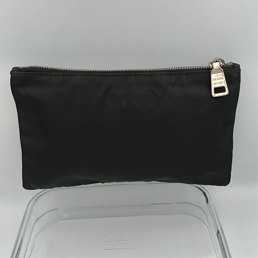 激レア✨PRADA スカル ポーチ ドクロ ブラック テスート プラダ