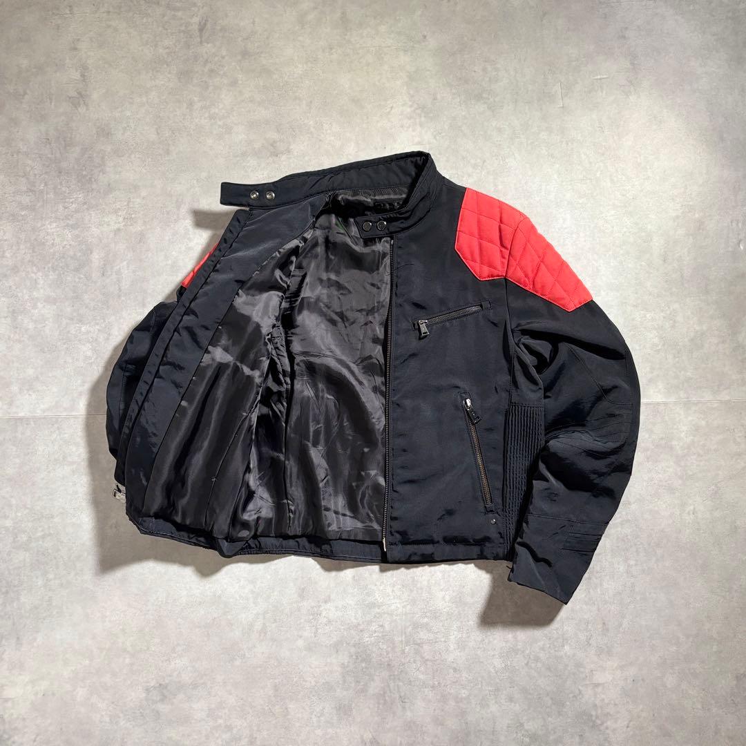 古着 00s ラルフローレン サンプル ライダース ジャケット 短丈 ブラック