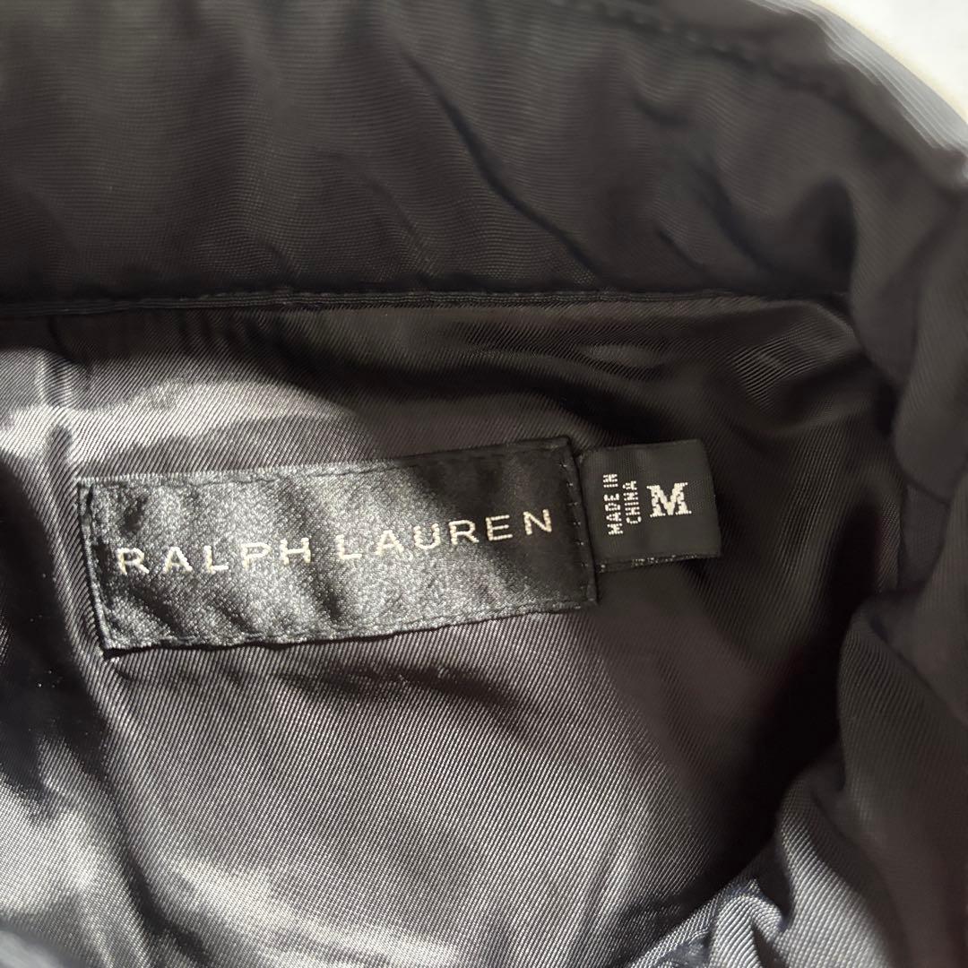 古着 00s ラルフローレン サンプル ライダース ジャケット 短丈 ブラック