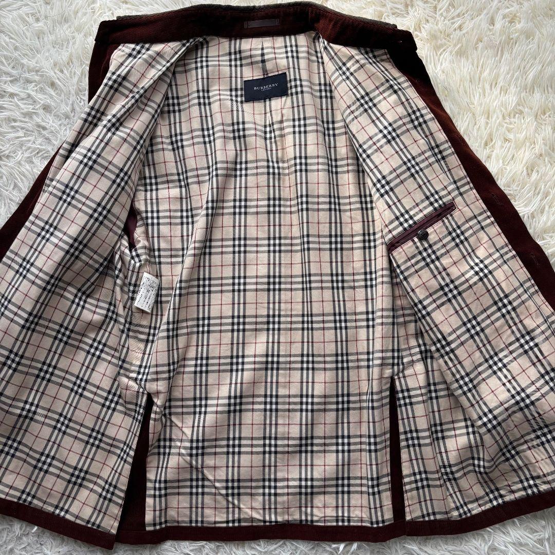 【激レア 美品】バーバリーロンドン　コーデュロイシャツ　ジャケット　ノバチェック