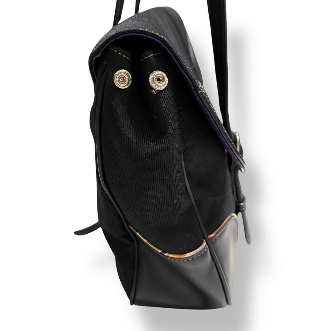 極美品✨　ポールスミス　ビジネスバッグ　トート　ブラック　マルチストライプ