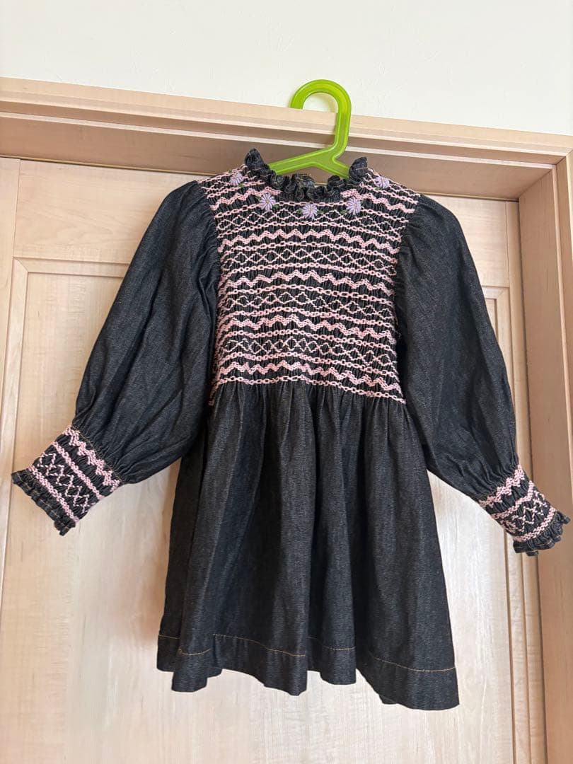 Bonjour diary 限定 チュニックワンピース ブラックデニム