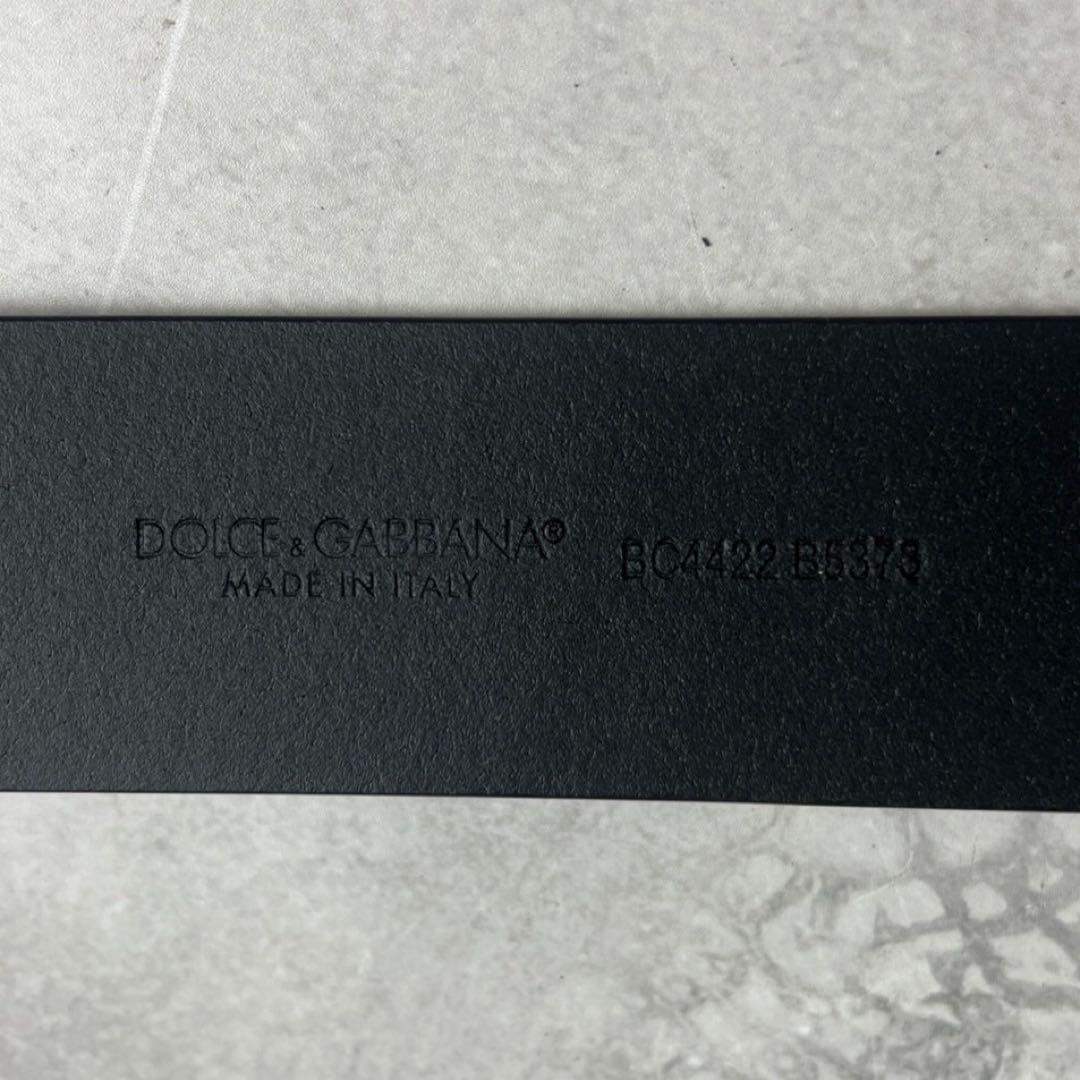 銀次様　ドルチェアンドガッバーナ　ベルト　DG レザー　ロゴ　シルバー