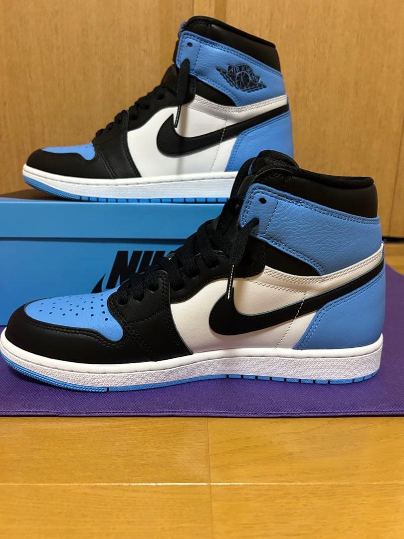 エアジョーダン1High OG University Blue/UNC Toe