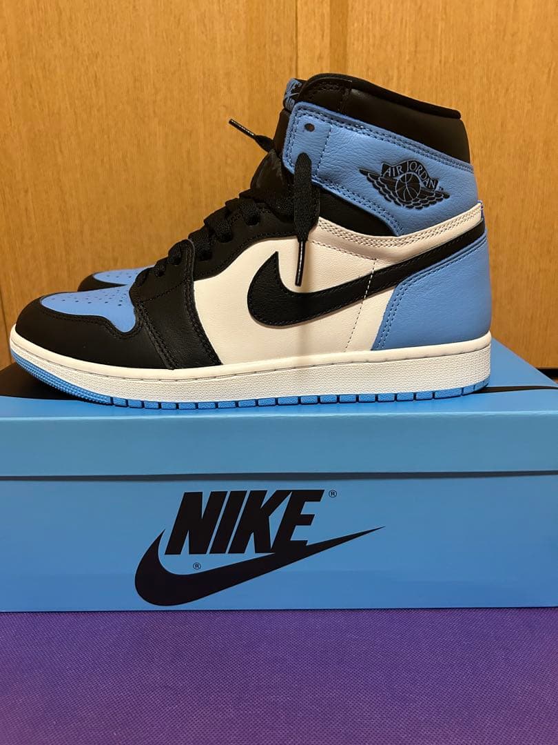 エアジョーダン1High OG University Blue/UNC Toe