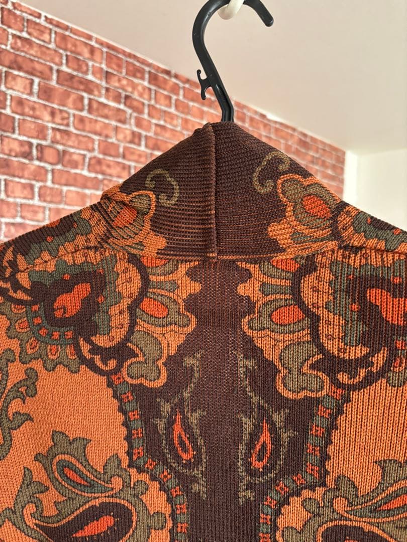 エトロ♡ウール　ニットカーディガン ペイズリー柄　38