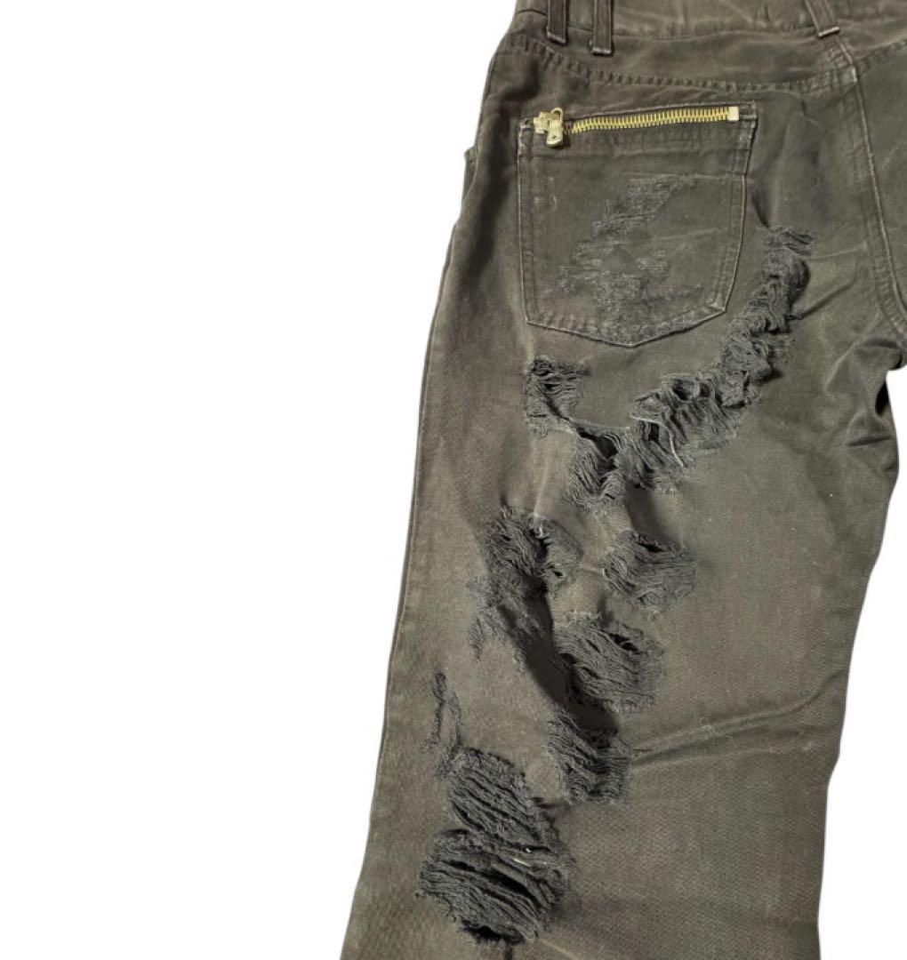 希少　ドルガバ　D&G クラッシュデニム　ダメージ　ロゴ　54 y2k