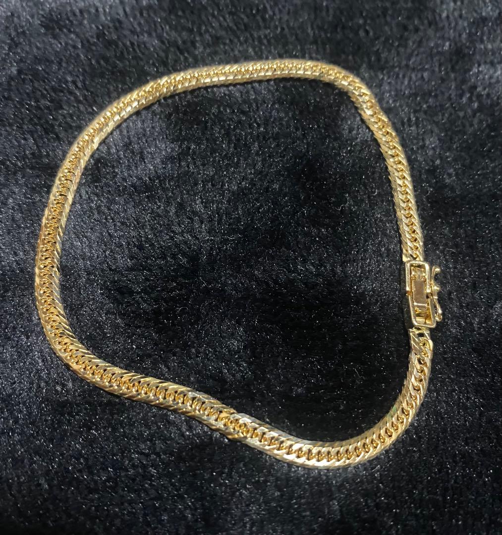 AIR K18 8面T 喜平ブレスレット/5g/18cm/3.1mm新品