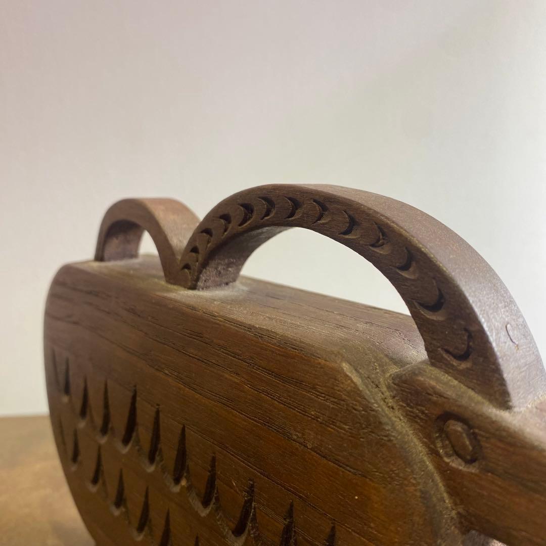 イタリア 木彫りの野生の羊アンティーク