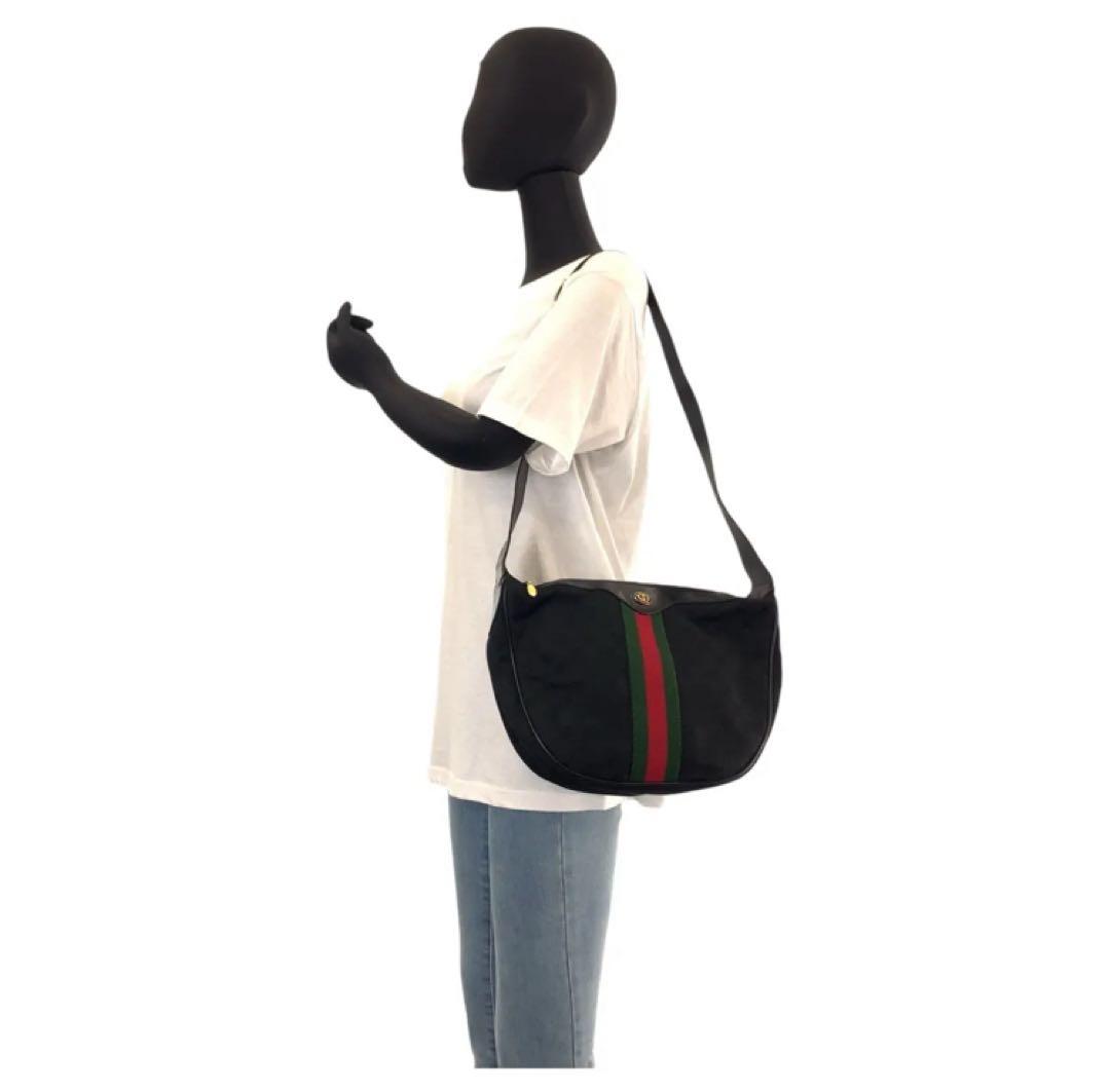 オールドグッチ シェリーライン 男女兼用 ショルダーバッグ メッセンジャー　美品