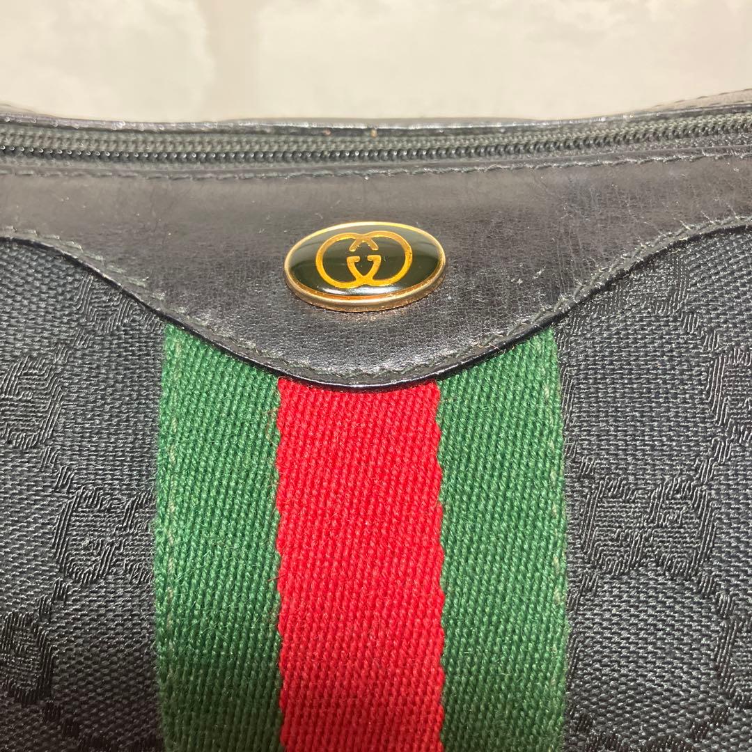 オールドグッチ シェリーライン 男女兼用 ショルダーバッグ メッセンジャー　美品