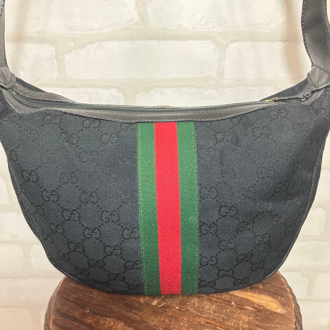 オールドグッチ シェリーライン 男女兼用 ショルダーバッグ メッセンジャー　美品