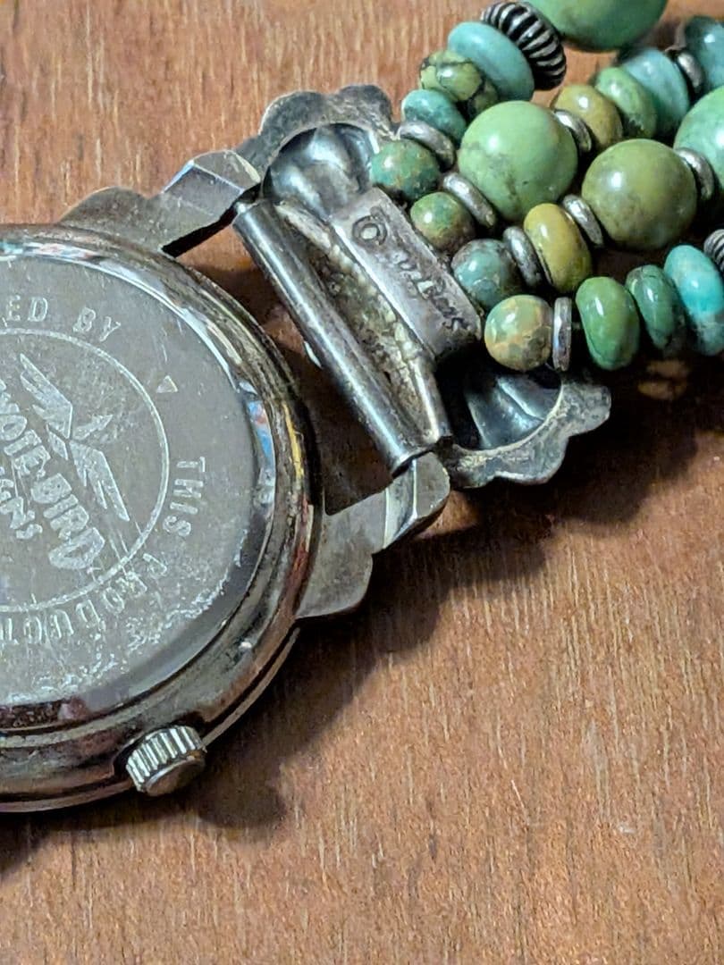 ホピ族DawnLucasインディアンジュエリーウォッチフェティッシュ