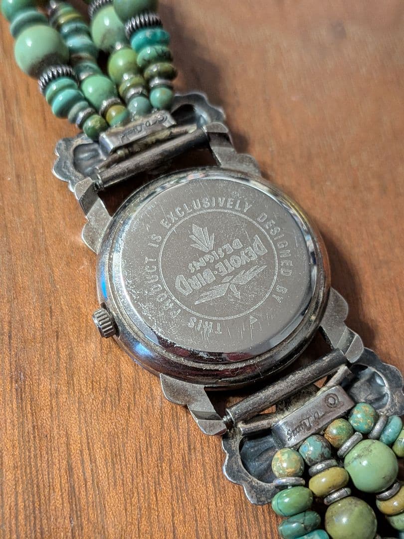 ホピ族DawnLucasインディアンジュエリーウォッチフェティッシュ