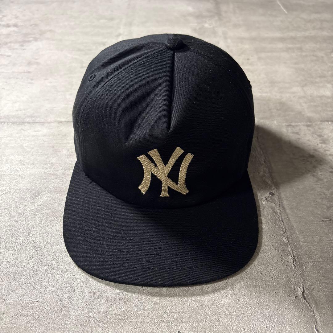 MONDAYSUCK YANKEES キャップ ブラック 刺繍ロゴ NY
