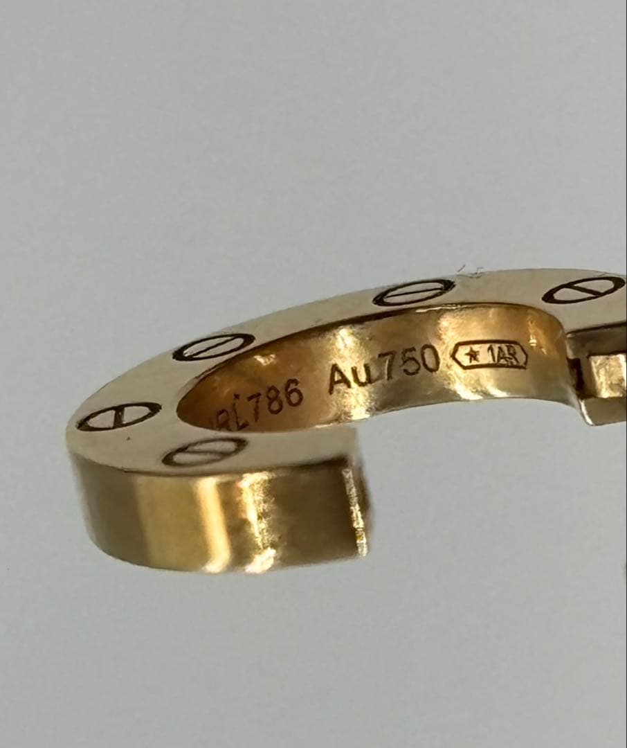 Cartier ラブフープ ピアス K18 Au750/URL786