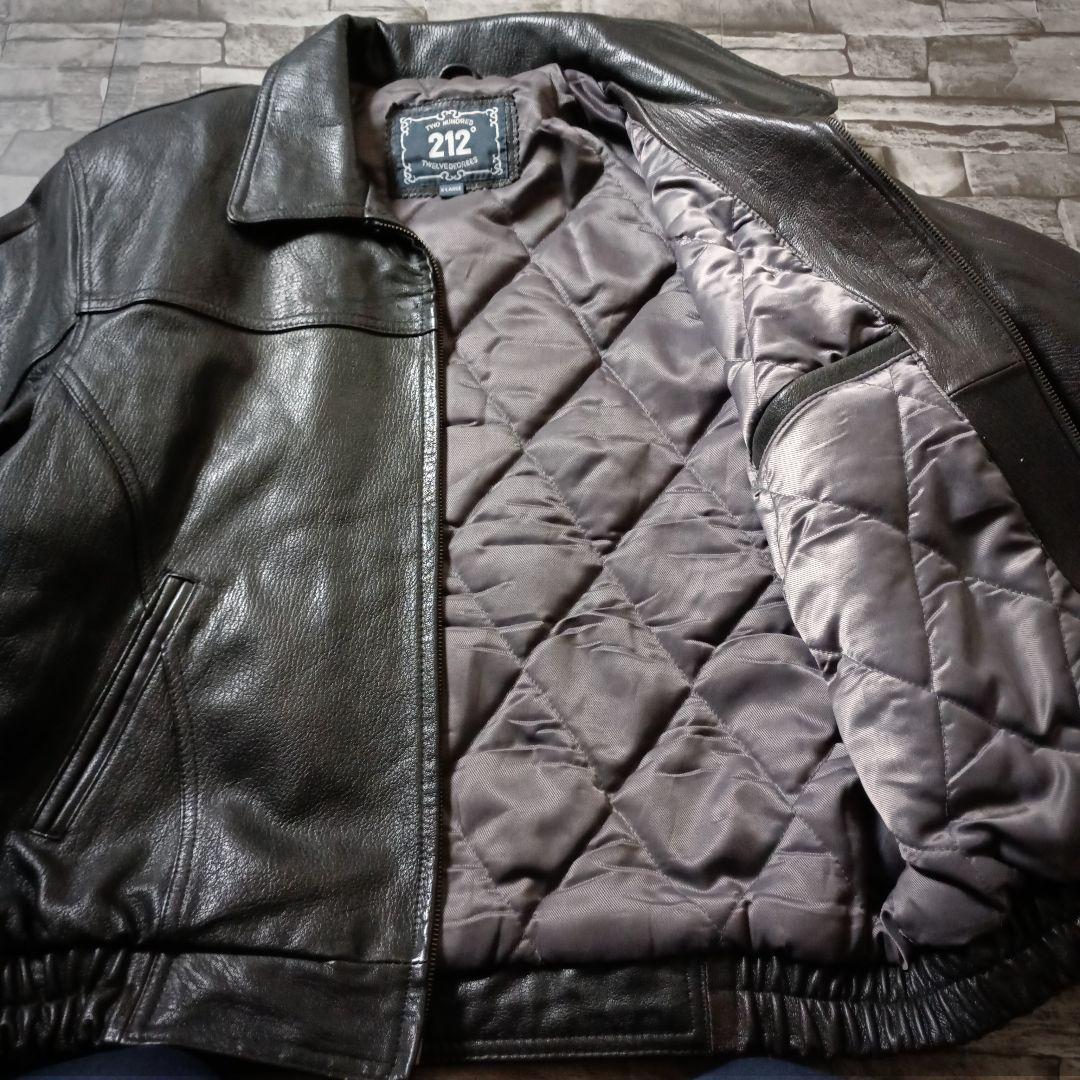 シンプルでゴツくて重い革ジャン☆リアルレザージャケット シングルライダース