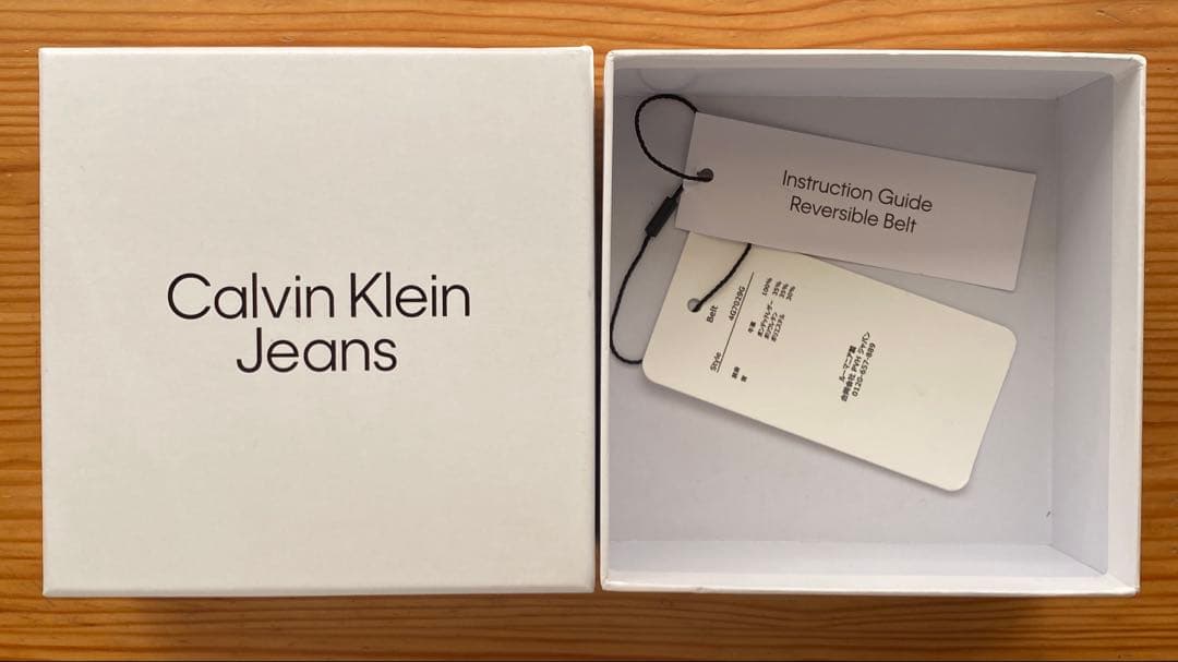 カルバン・クライン　リバーシブル レザーベルト