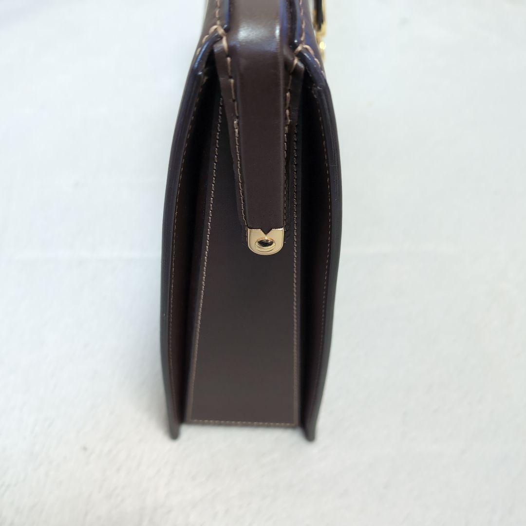 土屋鞄 スリムダレスバッグ ダークブラウン