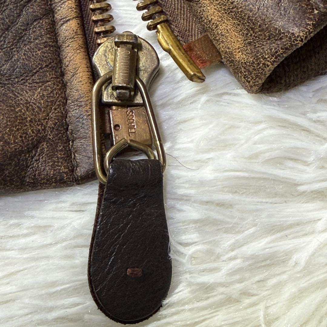 【USA製】80s AVIREX A-2 フライトレザージャケット ブラウン