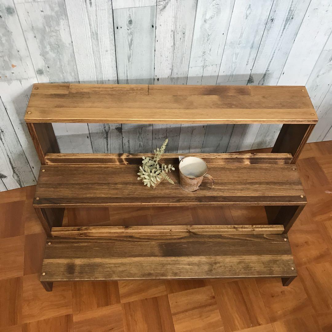 DVD CD シェルフ 幅80cm パイン集成材