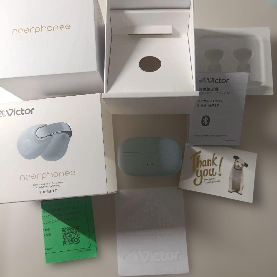 JVCケンウッド Victor HA-NP1T-H ワイヤレスイヤホン　美品