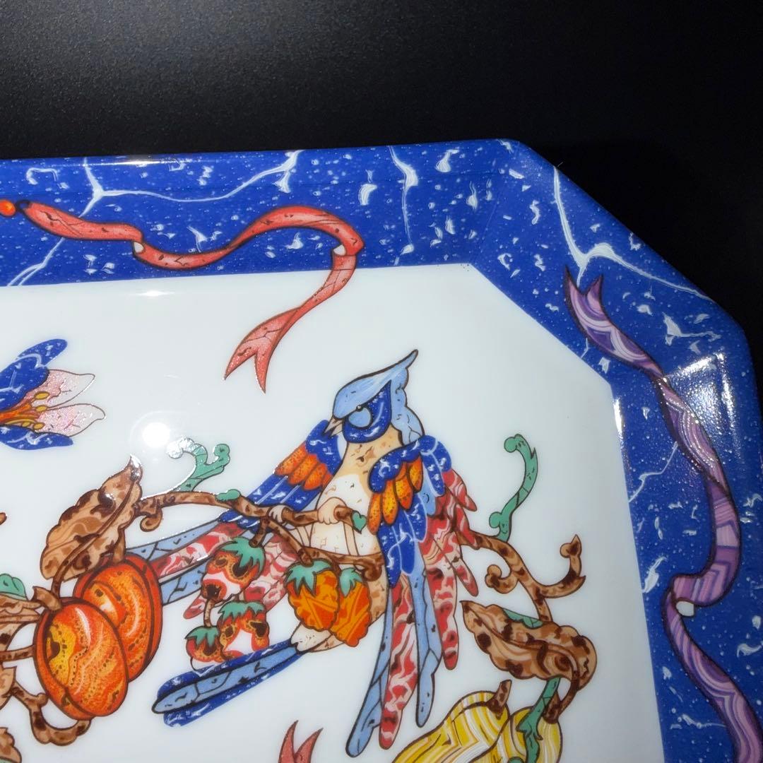 c*k様 エルメス　ピエールドリアン　果物と鳥のデザイン　アンティーク　皿　プレ