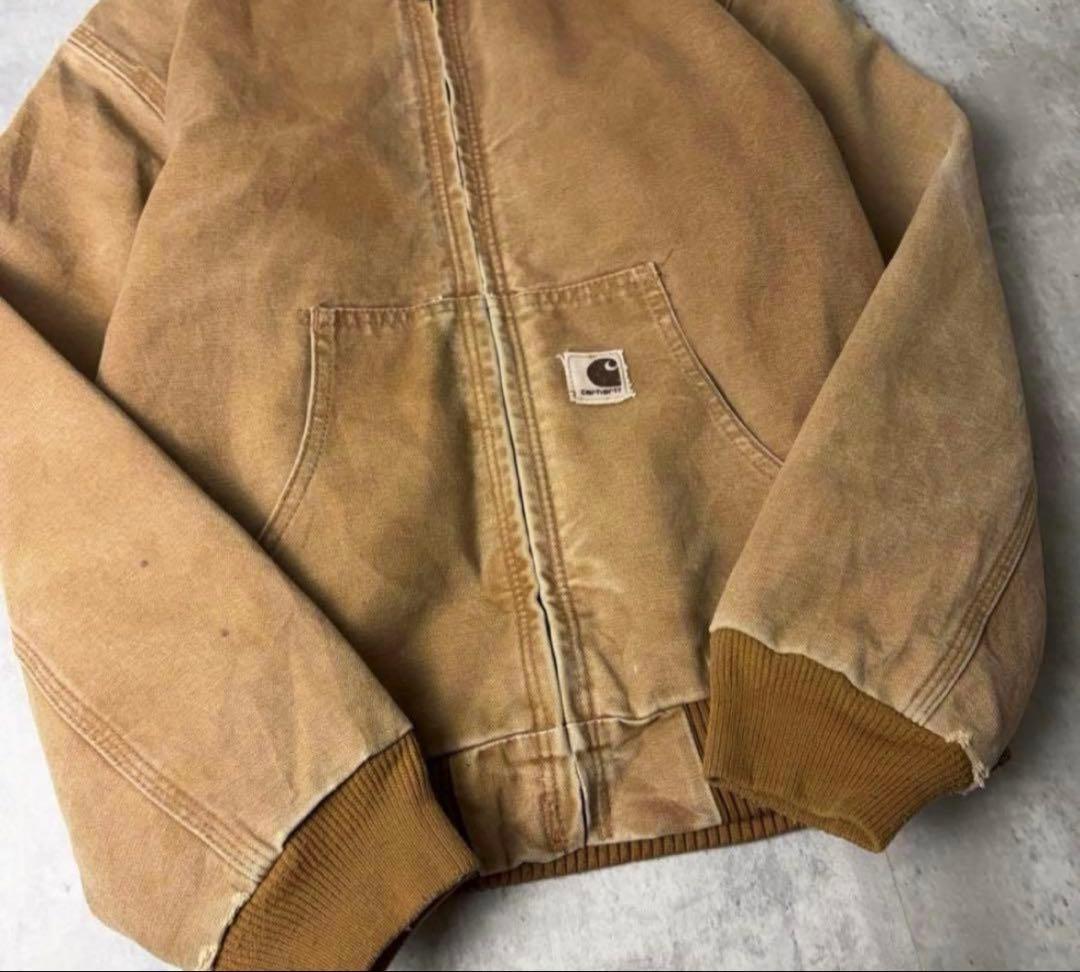 Carhartt カーハートダック地 アクティブパーカー ブラウン